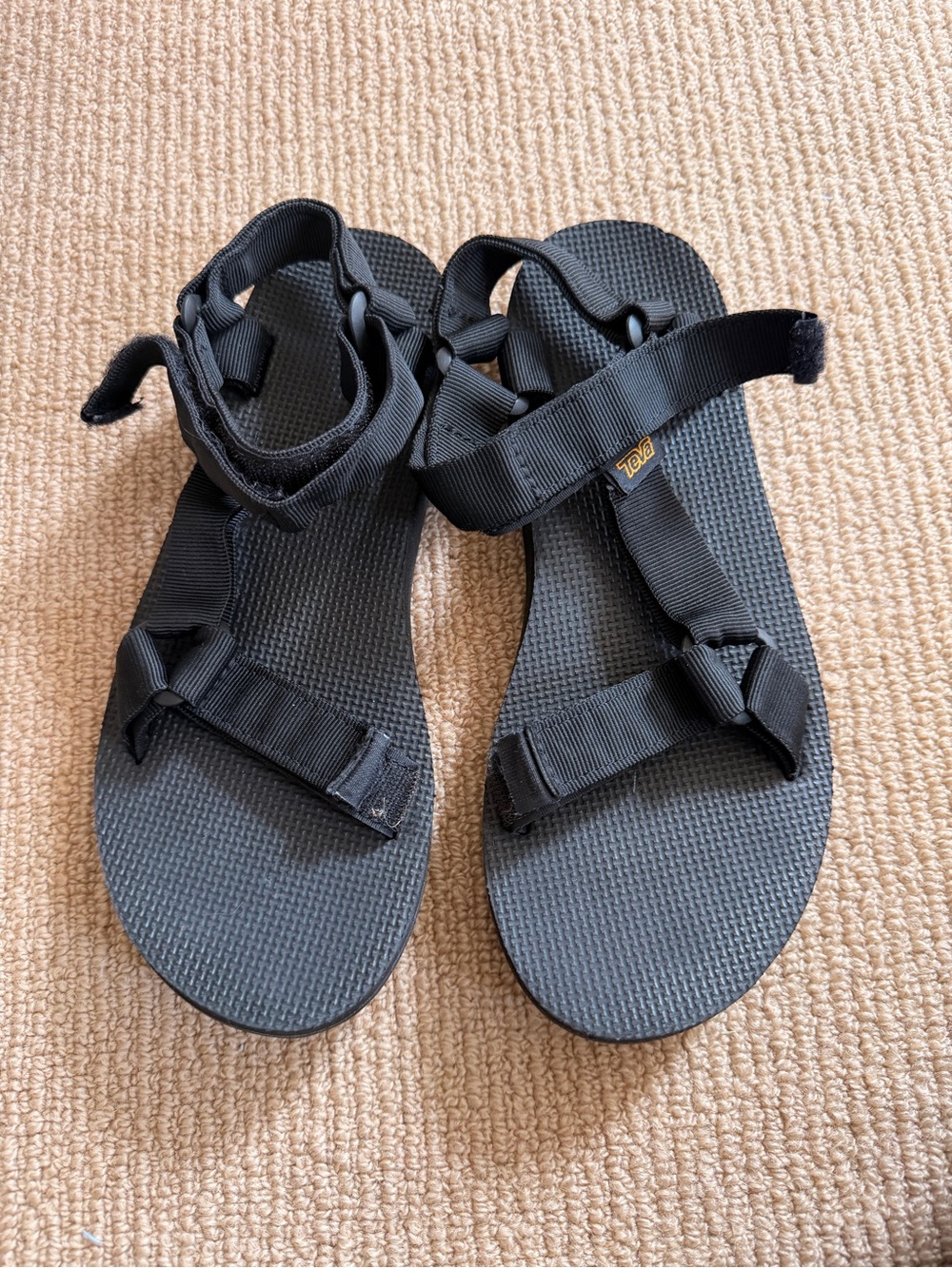 Teva Women's Black Open-Toe Sport Sandals with Adjustable Straps